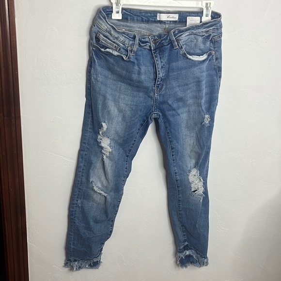 Kancan distressed skinny jeans size 13/30 - Picture 1 of 11